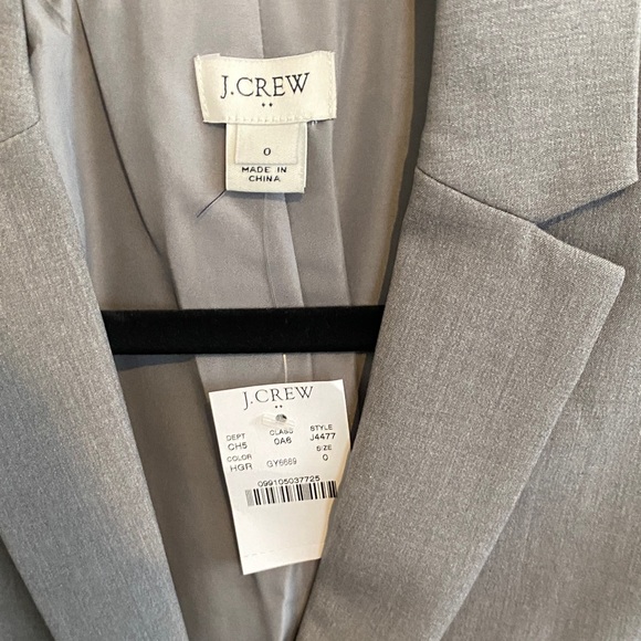 J. Crew Gray Women's Tailored Blazer - Picture 2 of 3
